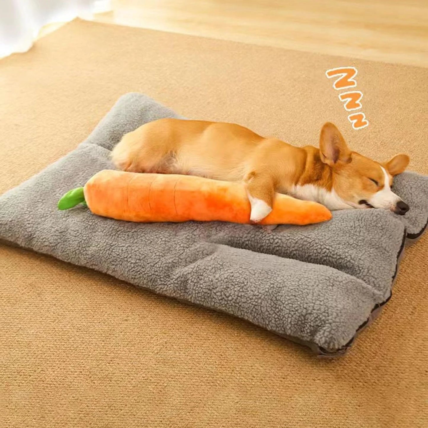 Dog sleeping with Original Calming Carrot