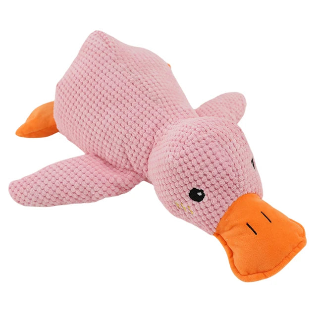 Pink calming duck toy